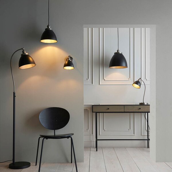 Endon loft fali lámpa franklin fekete antik ón end98560