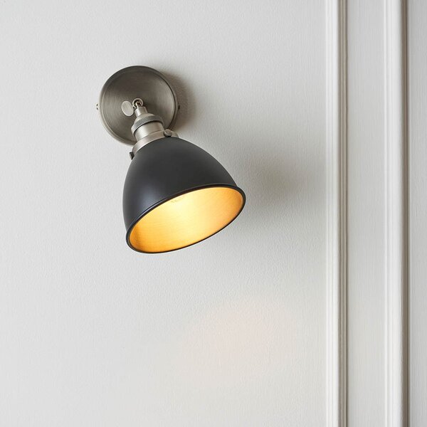 Endon loft fali lámpa franklin fekete antik ón end98560