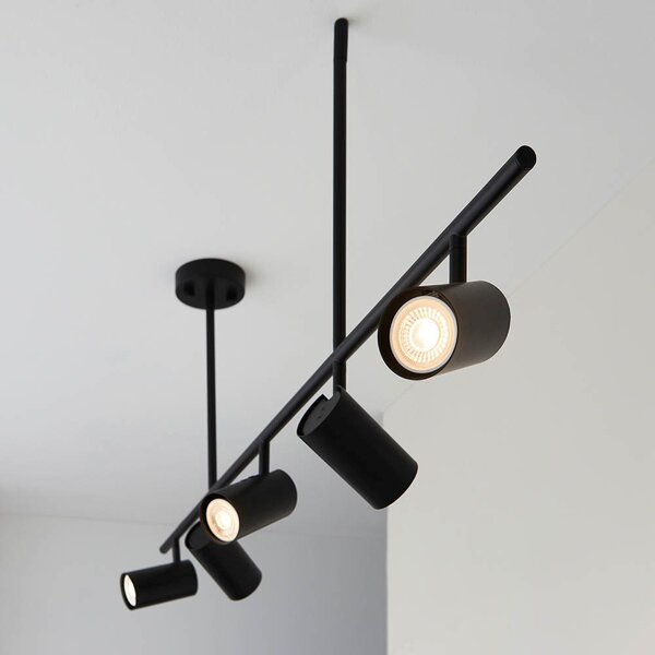 Endon modern spot lámpa rez matt fekete end98458