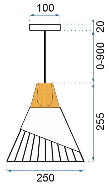 Mennyezeti lámpa APP226-1CP Skandináv stílusú fehér/arany