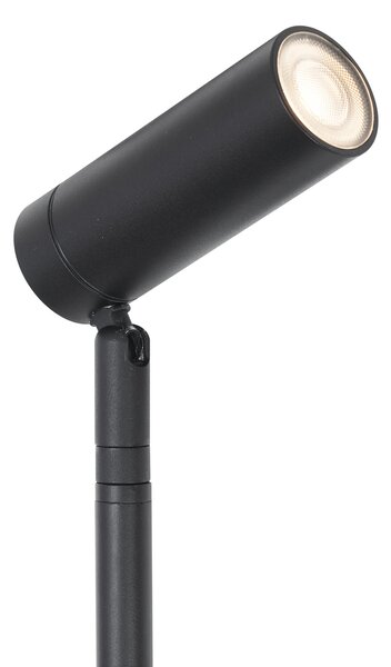 Spotlámpa fekete 80cm LED-del, állítható IP65 kábellel és dugóval - Carl
