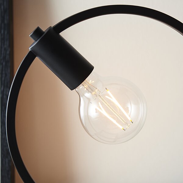 Endon modern vintage asztali lámpa shape circle matt fekete end92222