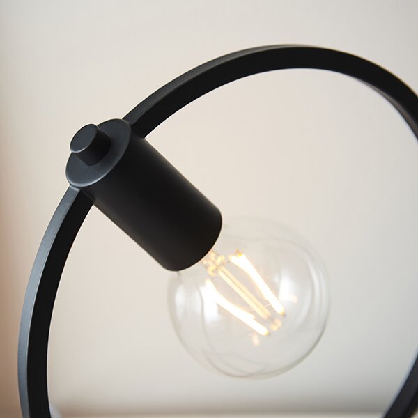 Endon modern vintage asztali lámpa shape circle matt fekete end92222