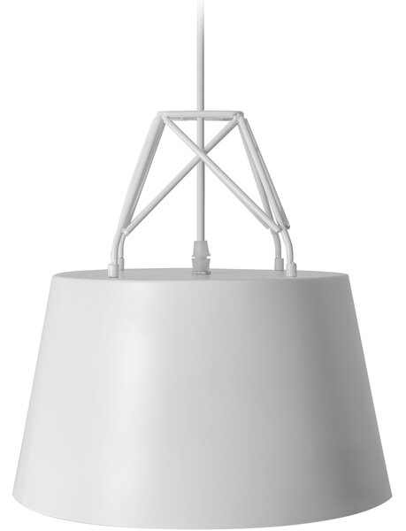 Toolight Szerszámlámpa, felfüggesztett fém mennyezeti lámpa 1xE27 APP423-1CP, fehér, OSW-00553