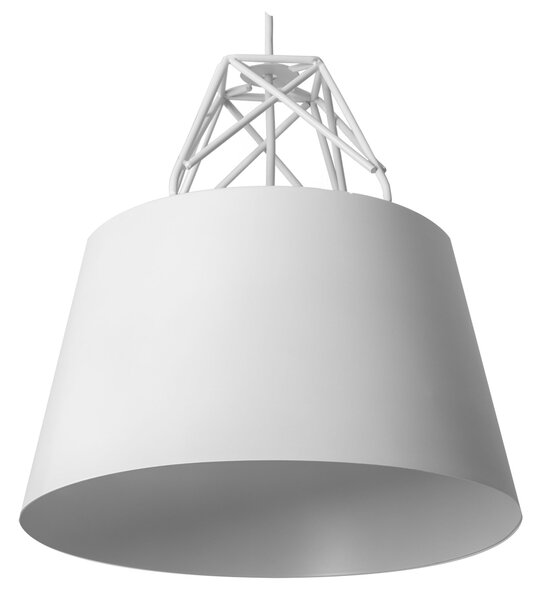 Toolight Szerszámlámpa, felfüggesztett fém mennyezeti lámpa 1xE27 APP423-1CP, fehér, OSW-00553