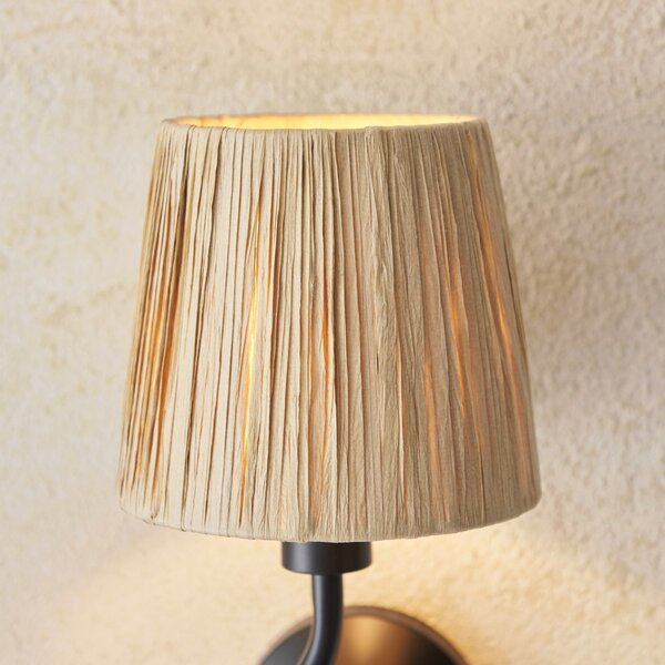 Endon glamour modern fali lámpa wriggle fekete end114226