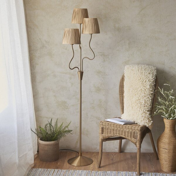 Endon glamour modern állólámpa wriggle antik sárgaréz end114222