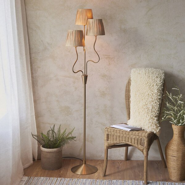 Endon glamour modern állólámpa wriggle antik sárgaréz end114222