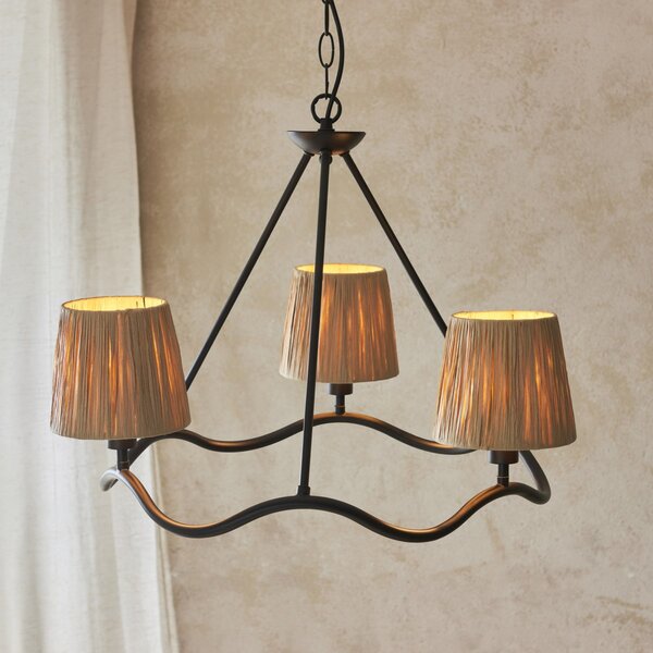 Endon glamour modern csillár wriggle fekete end114212