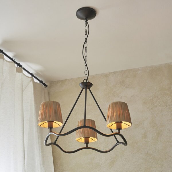 Endon glamour modern csillár wriggle fekete end114212