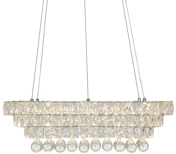 Kristály LED függőlámpa APP417-C 102W-os távirányítóval