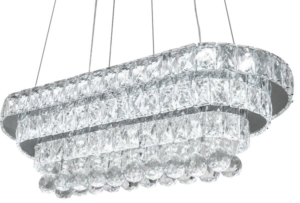 Kristály LED függőlámpa APP417-C 102W-os távirányítóval