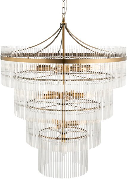Endon glamour modern függeszték marietta antik sárgaréz átlátszó end112576