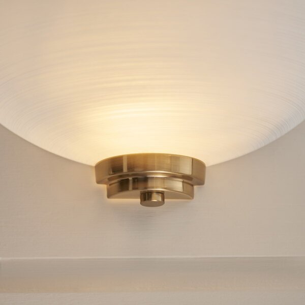 Endon glamour modern fali lámpa welles antik sárgaréz fehér end112439