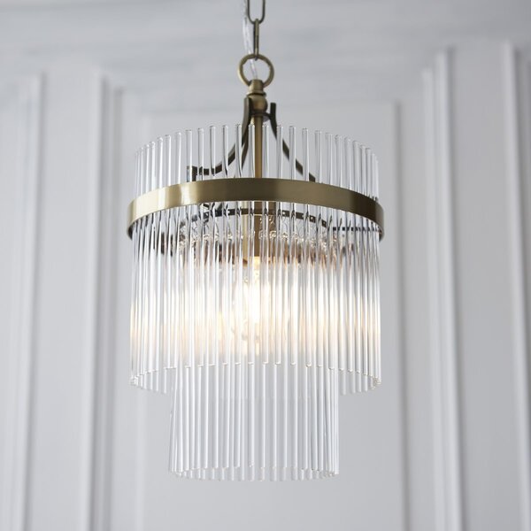 Endon modern függeszték marietta antik sárgaréz átlátszó end112572