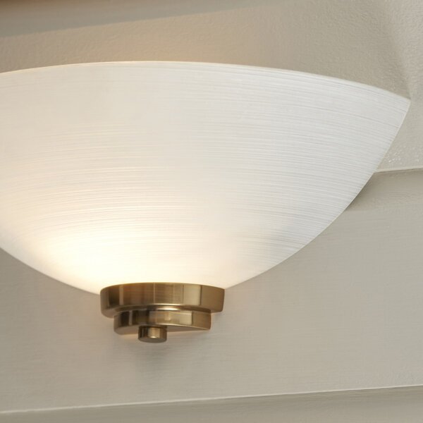 Endon glamour modern fali lámpa welles antik sárgaréz fehér end112439