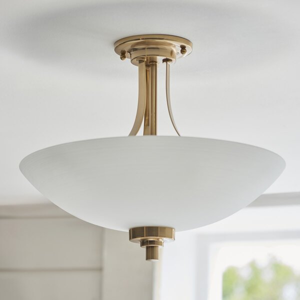 Endon glamour modern mennyezeti lámpa welles antik sárgaréz fehér end112438