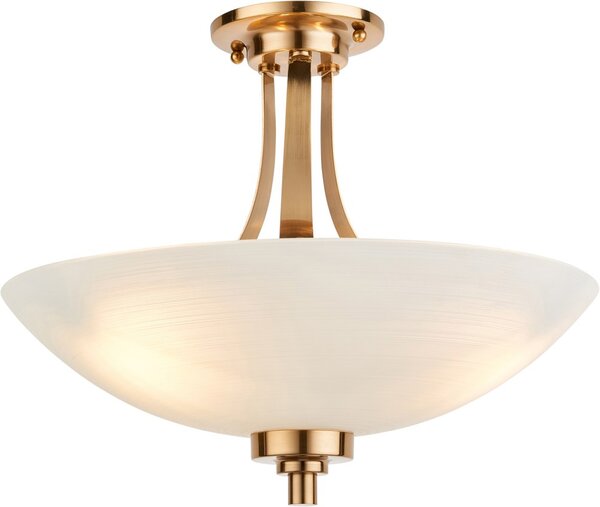 Endon glamour modern mennyezeti lámpa welles antik sárgaréz fehér end112438