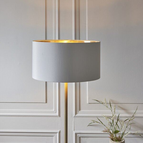Endon modern állólámpa highclere antik sárgaréz fehér end112571