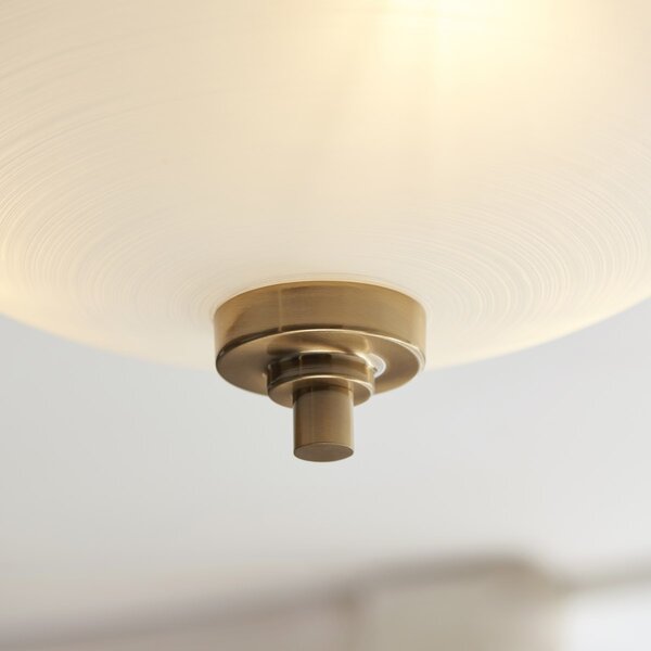 Endon glamour modern mennyezeti lámpa welles antik sárgaréz fehér end112438