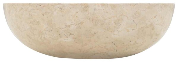 Krémszínű márvány mosdókagyló 40 x 12 cm