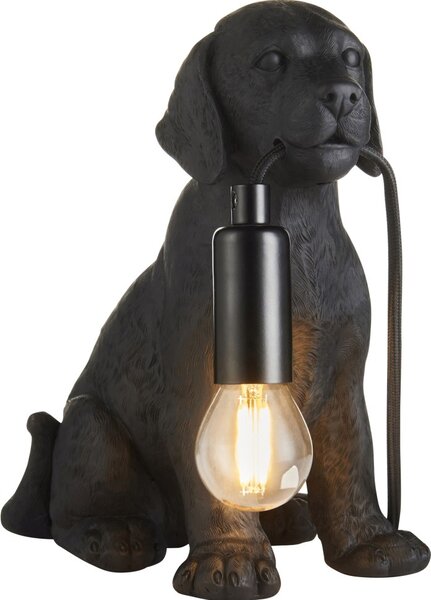 Endon modern asztali lámpa labrador puppy matt fekete end107365