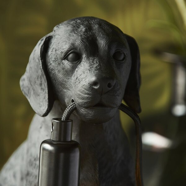 Endon modern asztali lámpa labrador puppy matt fekete end107365