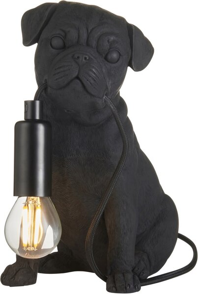 Endon modern asztali lámpa pug puppy matt fekete end107325