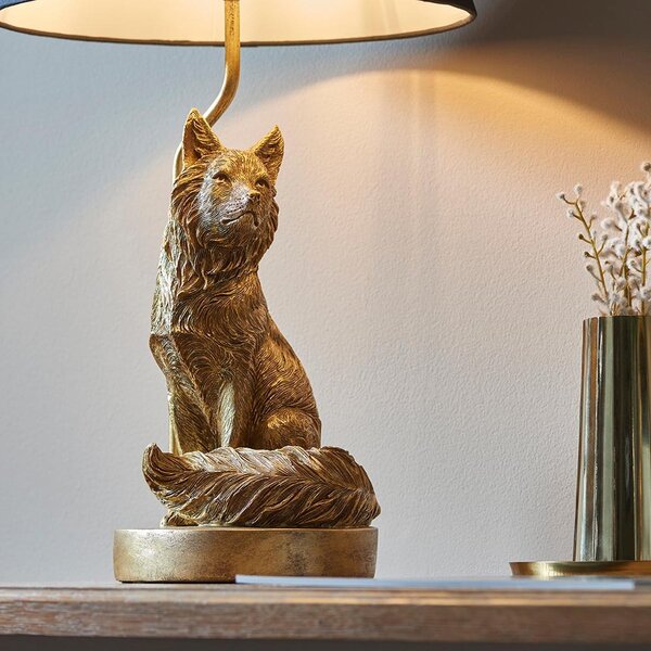 Endon modern asztali lámpa fox fekete arany end106796