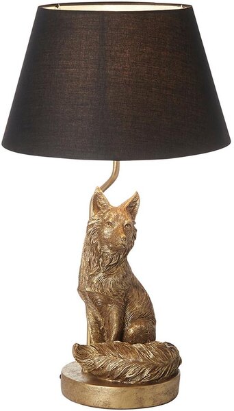 Endon modern asztali lámpa fox fekete arany end106796