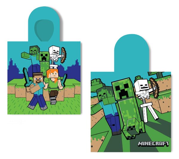 Gyerek pamutponcsó Minecraft 55x110cm Faro