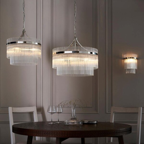 Endon glamour modern függeszték marietta nikkel átlátszó end104113