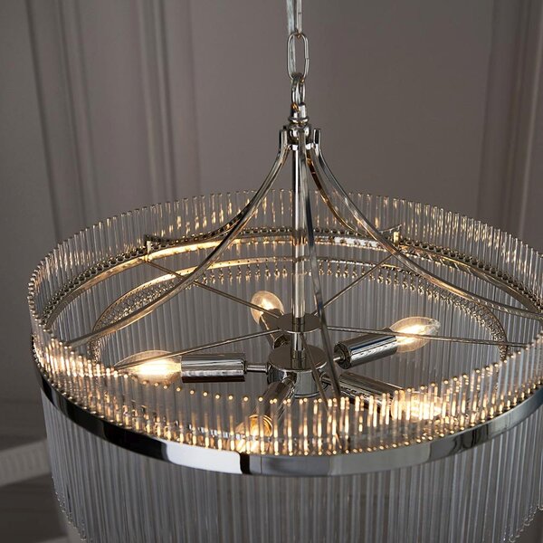 Endon glamour modern függeszték marietta nikkel átlátszó end104112