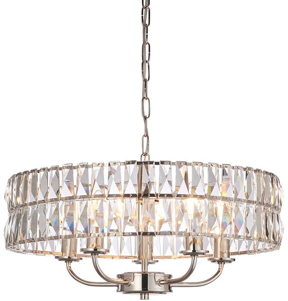 Endon glamour modern függeszték clifton nikkel átlátszó end104467