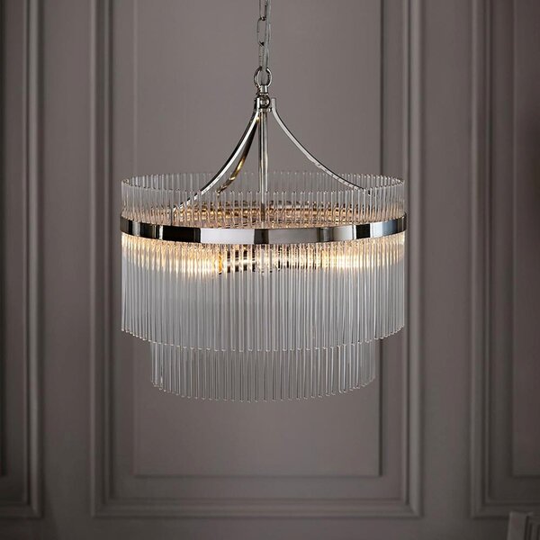 Endon glamour modern függeszték marietta nikkel átlátszó end104112