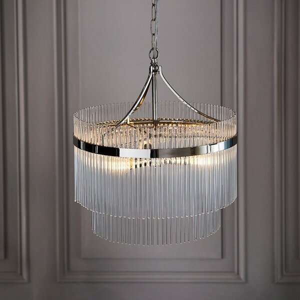 Endon glamour modern függeszték marietta nikkel átlátszó end104113