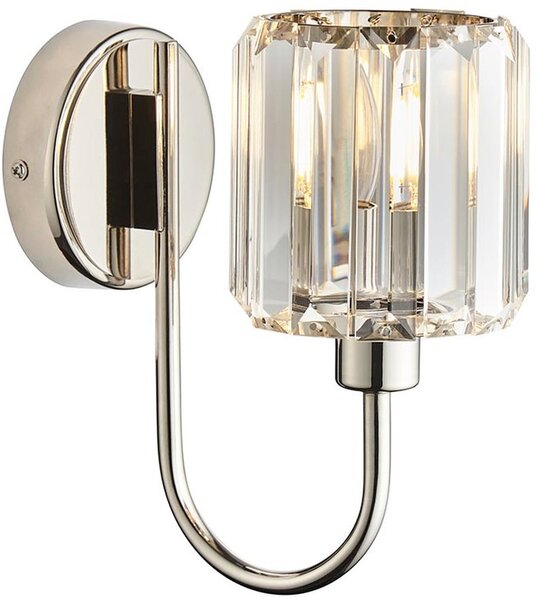 Endon glamour modern fali lámpa berenice nikkel átlátszó end104109