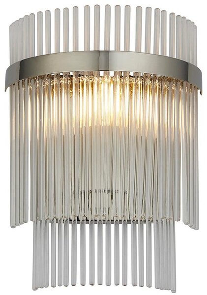 Endon glamour modern fali lámpa marietta nikkel átlátszó end104114