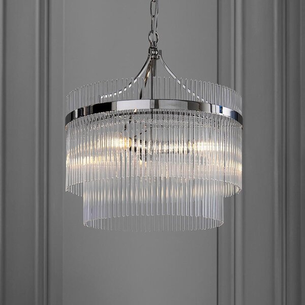 Endon glamour modern függeszték marietta nikkel átlátszó end104113