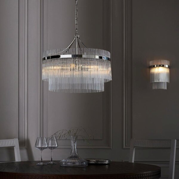 Endon glamour modern függeszték marietta nikkel átlátszó end104112