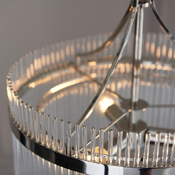 Endon glamour modern függeszték marietta nikkel átlátszó end104113