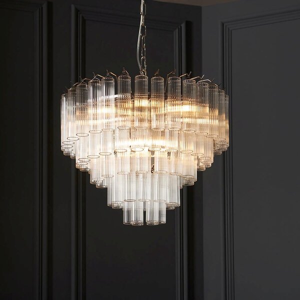 Endon glamour modern függeszték toulouse nikkel átlátszó end104090