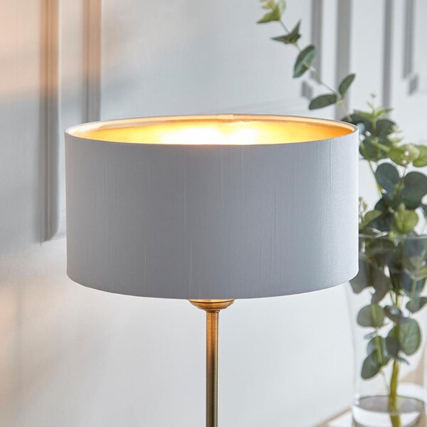 Endon modern asztali lámpa highclere antik sárgaréz fehér end104054