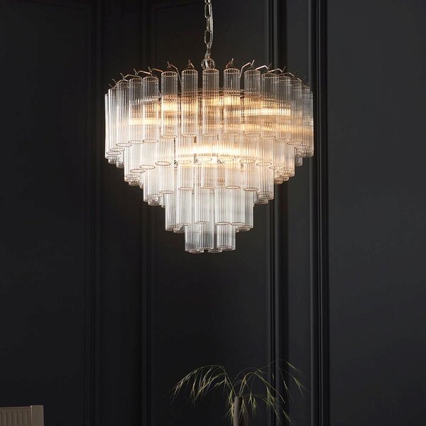 Endon glamour modern függeszték toulouse nikkel átlátszó end104090