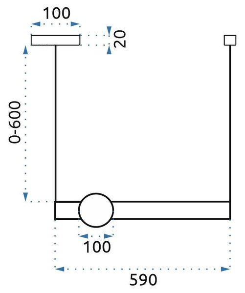 Mennyezeti lámpa LED APP478-CP