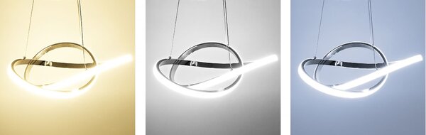 Mennyezeti led lámpaAPP389-CP króm + távirányító