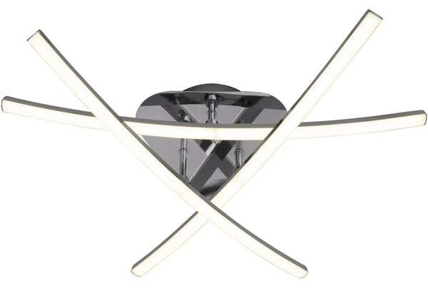 Toolight Szerszámlámpa - Modern LED mennyezeti lámpa 59x59cm APP397-C, króm, OSW-06913