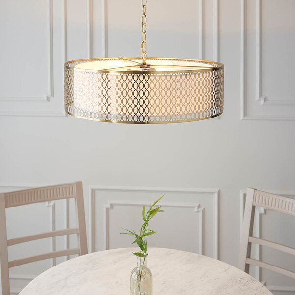 Endon glamour modern függeszték cordero fehér arany matt üveg end101569