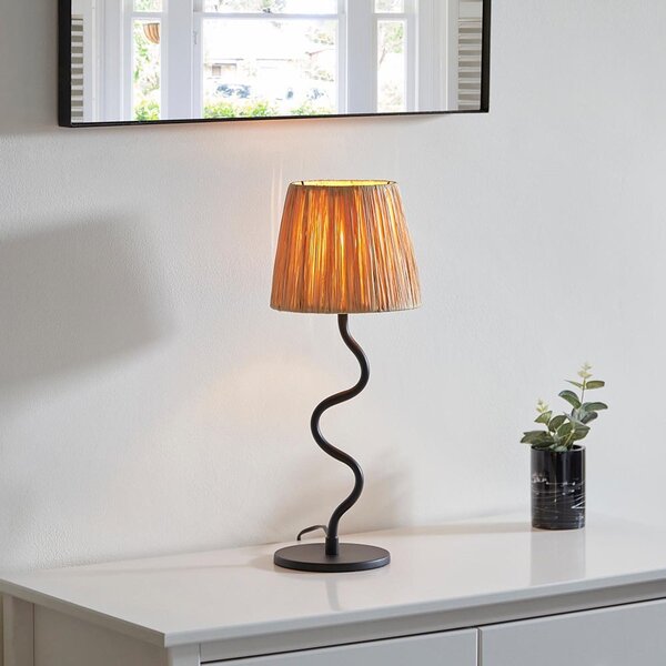 Endon modern asztali lámpa wriggle fekete end100958