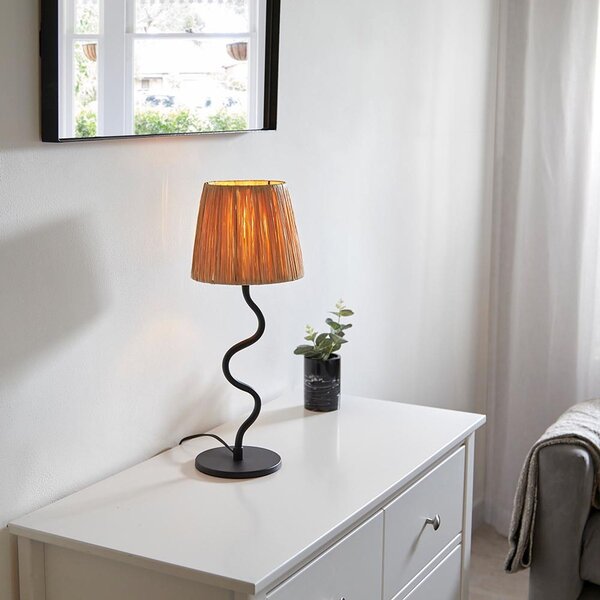 Endon modern asztali lámpa wriggle fekete end100958